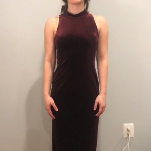 Long velvet dress